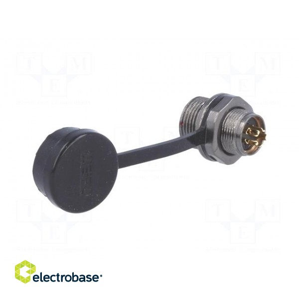 ST12 | socket | female | PIN: 5 | IP67 | 5A | soldering | 180V | 0.75mm2 image 4