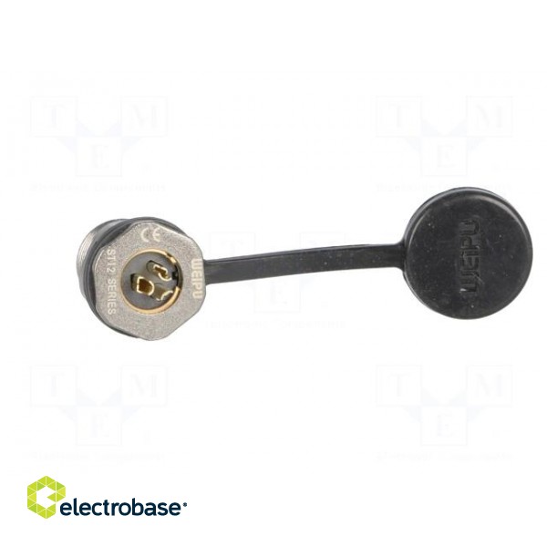 ST12 | socket | male | PIN: 3 | IP67 | 13A | soldering | 250V | 2mm2 | -25÷85°C фото 5