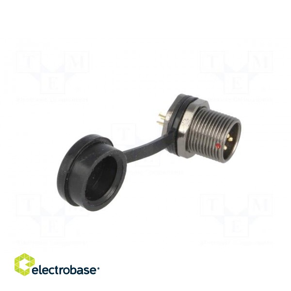 ST12 | socket | male | PIN: 3 | IP67 | 13A | soldering | 250V | 2mm2 | -25÷85°C фото 8