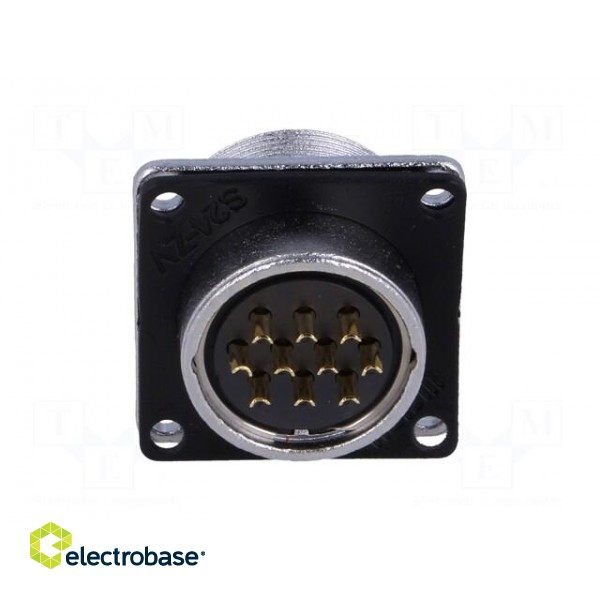 WS | socket | female | PIN: 10 | flange (4 holes),for panel mounting image 6