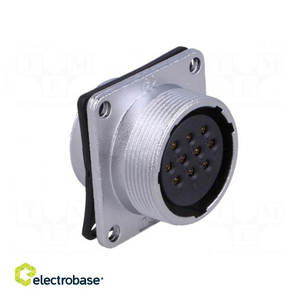 WS | socket | female | PIN: 10 | flange (4 holes),for panel mounting image 9