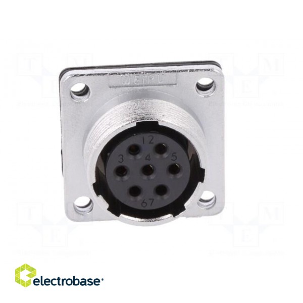 WS | socket | female | PIN: 7 | flange (4 holes),for panel mounting image 10