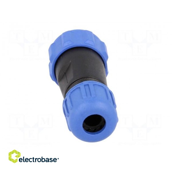 SP13 | plug | male | PIN: 4 | IP68 | 4÷6.5mm | 5A | soldering | for cable paveikslėlis 5