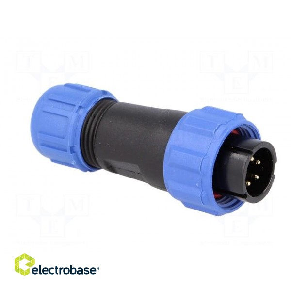 SP13 | plug | male | PIN: 5 | IP68 | 4÷6.5mm | 5A | soldering | for cable paveikslėlis 8