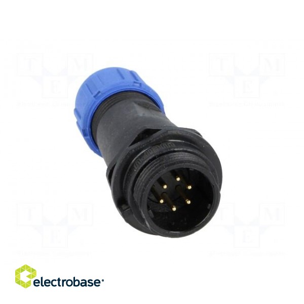 SP13 | plug | male | PIN: 6 | IP68 | 4÷6.5mm | 5A | soldering | for cable фото 9