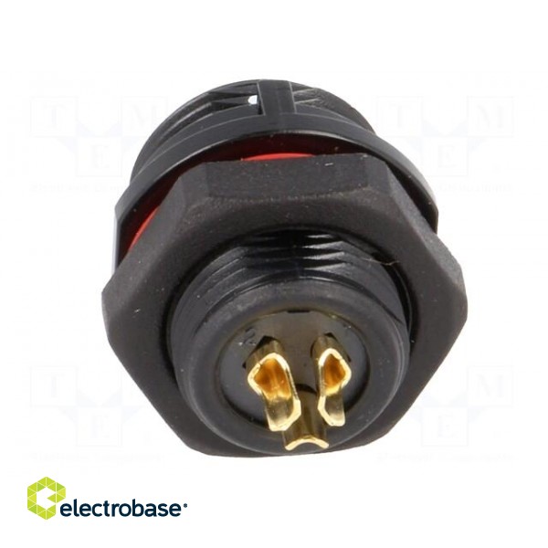 SP13 | socket | female | PIN: 3 | IP68 | 13A | soldering | 250V | 2mm2 фото 5