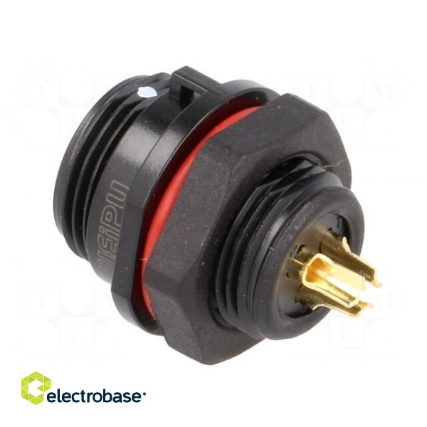SP13 | socket | female | PIN: 3 | IP68 | 13A | soldering | 250V | 2mm2 image 4