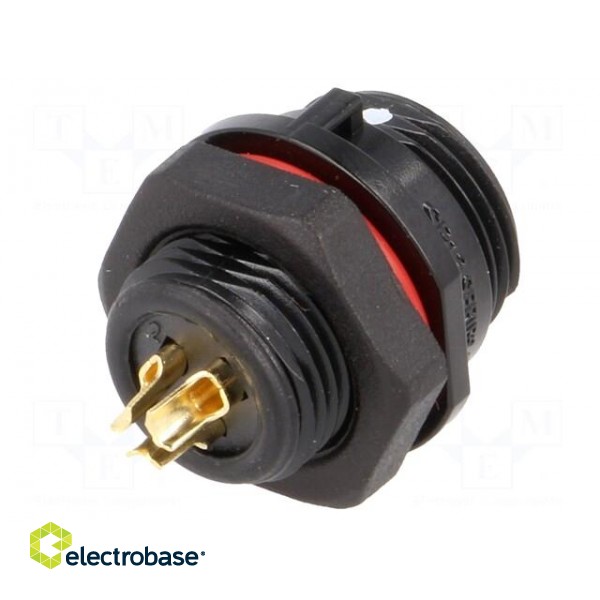 SP13 | socket | female | PIN: 3 | IP68 | 13A | soldering | 250V | 2mm2 image 6