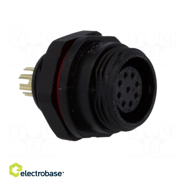 SP13 | socket | female | PIN: 9 | IP68 | 3A | soldering | 125V | 0.75mm2 image 8