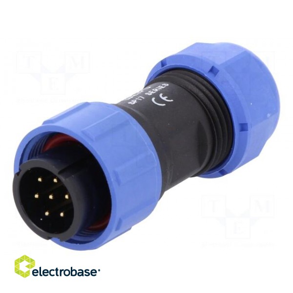 SP17 | plug | male | PIN: 7 | IP68 | 6÷10mm | soldering | for cable | 400V image 1