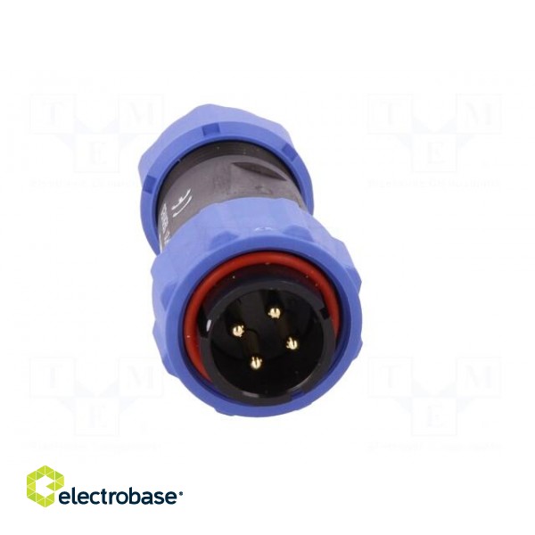 SP21 | plug | male | PIN: 4 | IP68 | 4.5÷7mm | soldering | for cable | 500V image 9