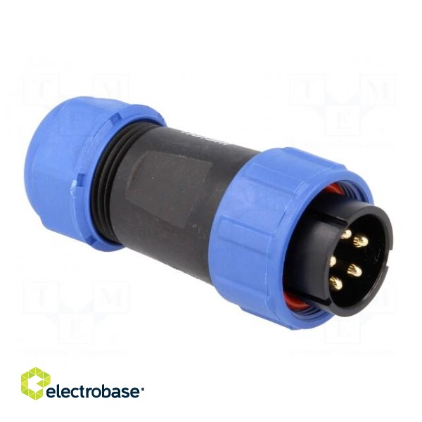 SP21 | plug | male | PIN: 5 | IP68 | 7÷12mm | soldering | for cable | 500V image 8