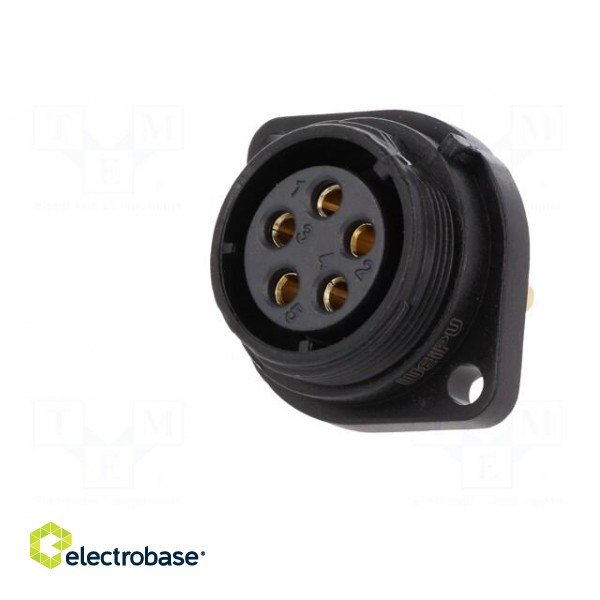 SP21 | socket | female | PIN: 5 | IP68 | soldering | 500V | 4mm2 | 30A image 2