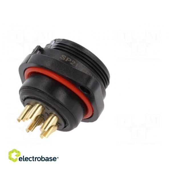 SP21 | socket | female | PIN: 5 | IP68 | soldering | 500V | 4mm2 | 30A image 6