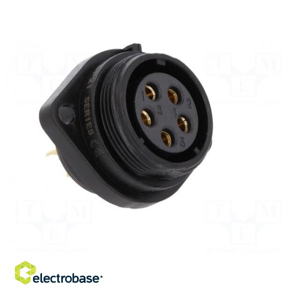 SP21 | socket | female | PIN: 5 | IP68 | soldering | 500V | 4mm2 | 30A image 8