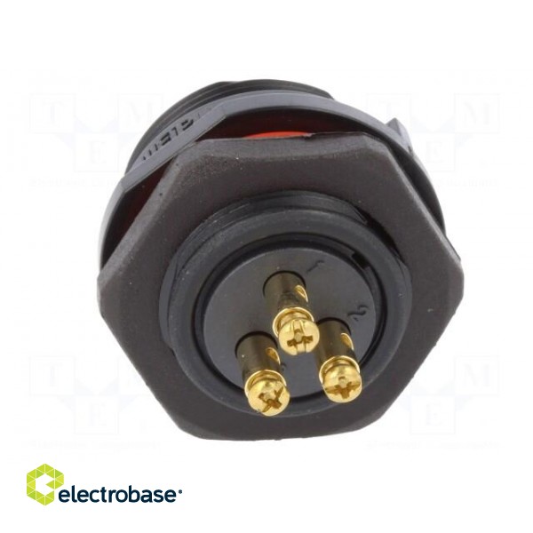 Socket | SP21 | male | PIN: 3 | IP68 | 10A | screw terminal | 500V | 1.5mm2 image 5