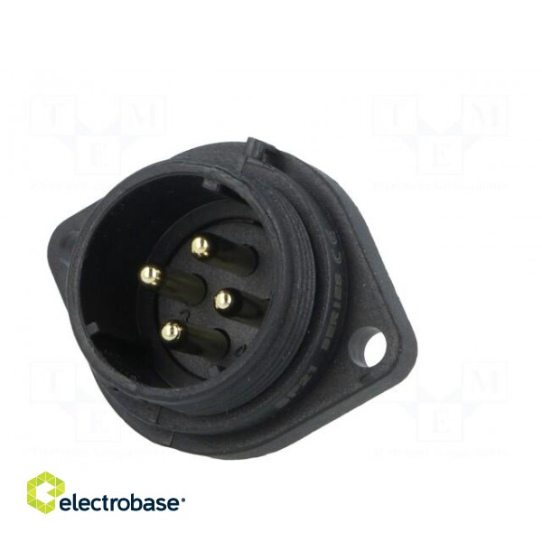 SP21 | socket | male | PIN: 4 | IP68 | screw terminal | 500V | 1.5mm2 | 30A image 2