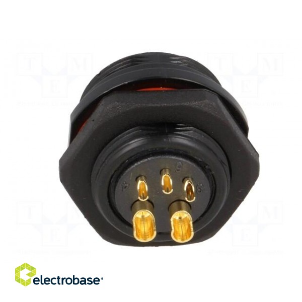 SP21 | socket | male | PIN: 5(2+3) | IP68 | soldering | 500V | Inom 1: 30A image 5
