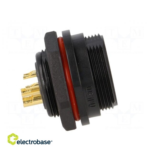 SP21 | socket | male | PIN: 5(2+3) | IP68 | soldering | 500V | Inom 1: 30A image 7