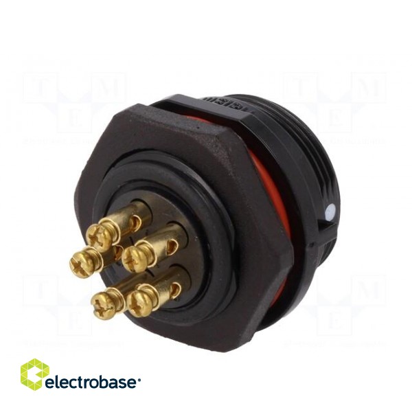 SP21 | socket | male | PIN: 5 | IP68 | screw terminal | 500V | 1.5mm2 | 30A image 6