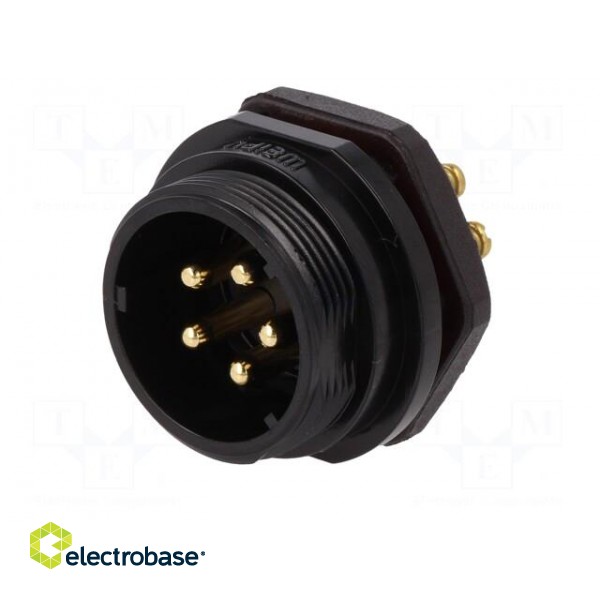 SP21 | socket | male | PIN: 5 | IP68 | screw terminal | 500V | 1.5mm2 | 30A image 2