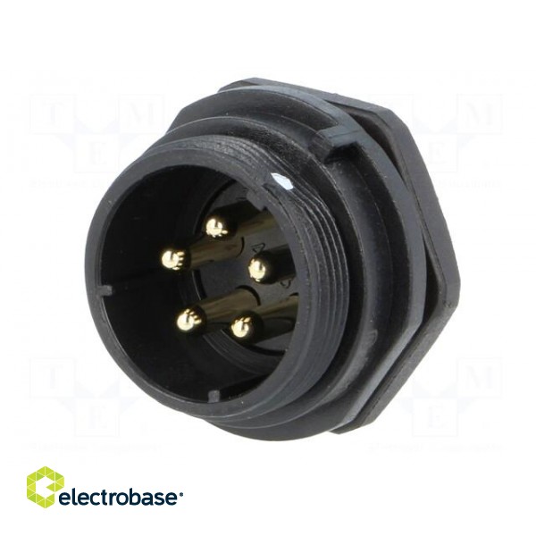 Socket | SP21 | male | PIN: 5 | IP68 | 30A | soldering | 500V | 4mm2 | -25÷85°C image 2