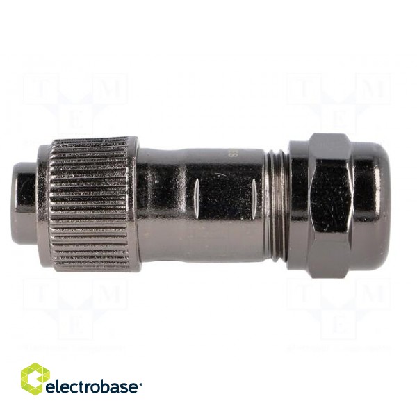 Plug | ST12 | female | PIN: 3 | IP67 | 5÷8mm | 13A | soldering | for cable image 3