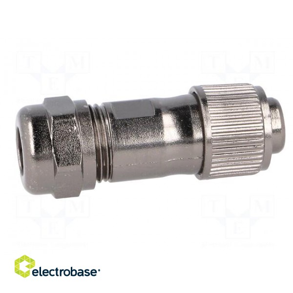 ST12 | plug | female | PIN: 7 | IP67 | 5÷8mm | 5A | soldering | for cable фото 7