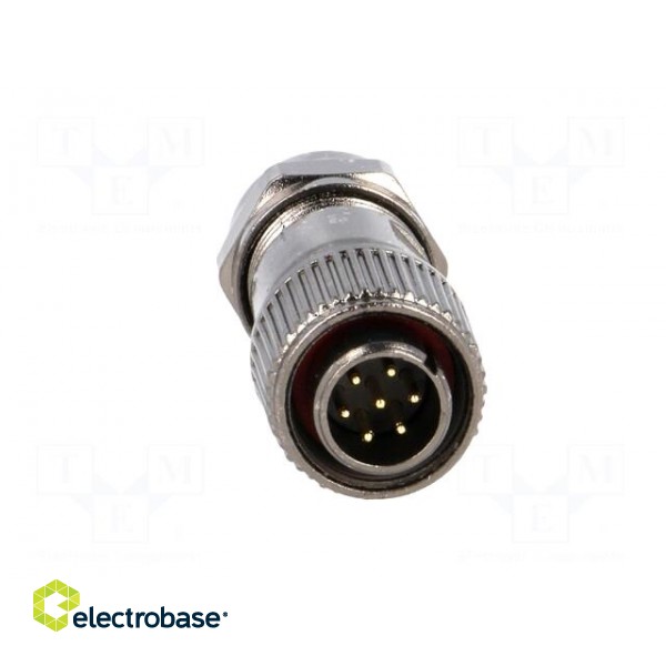 ST12 | plug | male | PIN: 7 | IP67 | 5÷8mm | 5A | soldering | for cable | 125V image 9