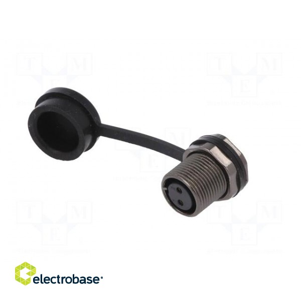 ST12 | socket | female | PIN: 2 | IP67 | 13A | soldering | 250V | 2mm2 image 2