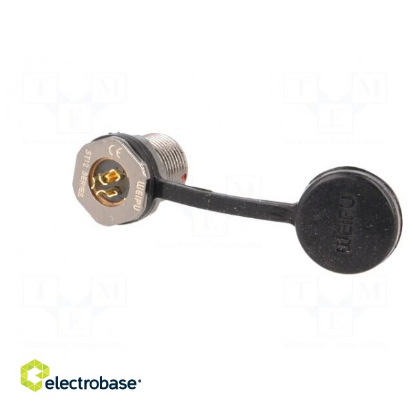 Socket | ST12 | female | PIN: 3 | IP67 | 13A | soldering | 250V | 2mm2 paveikslėlis 6