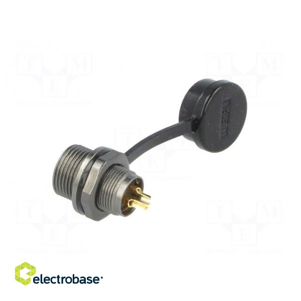 ST12 | socket | male | PIN: 3 | IP67 | 13A | soldering | 250V | 2mm2 | -25÷85°C фото 4