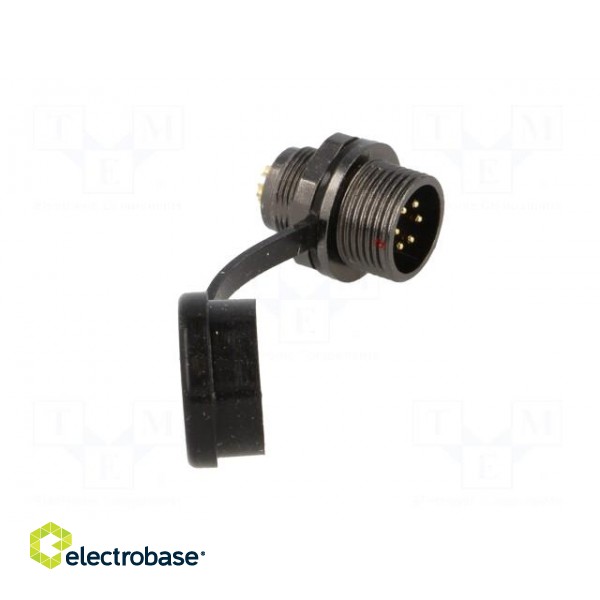 ST12 | socket | male | PIN: 6 | IP67 | 5A | soldering | 125V | 0.75mm2 image 8