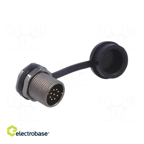 Socket | male | ST12 | PIN: 9 | IP67 | 3A | soldering | 125V | 0.75mm2 image 8
