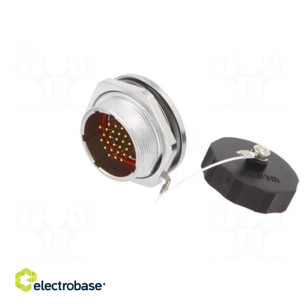 Socket | WF28 | male | PIN: 26 | IP67 | 5A | soldering | 400V | 0.75mm2 | 18AWG image 2