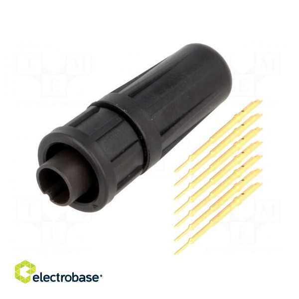 Connector: circular | Series: EN2 | plug | male | soldering | for cable image 1
