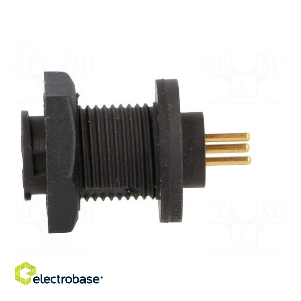 Connector: circular | EN2 | socket | female | THT | for panel mounting image 3