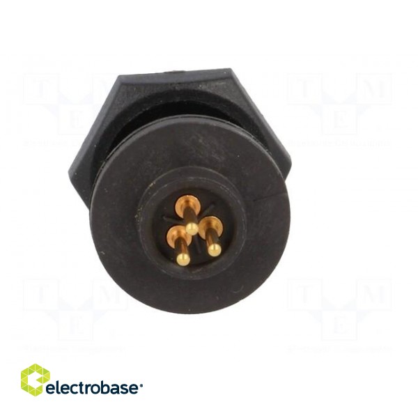 Connector: circular | EN2 | socket | female | THT | for panel mounting фото 5