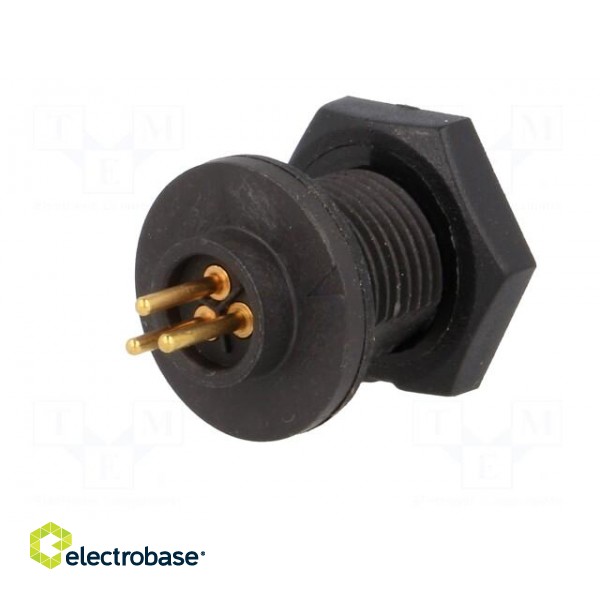 Connector: circular | EN2 | socket | female | THT | for panel mounting image 6