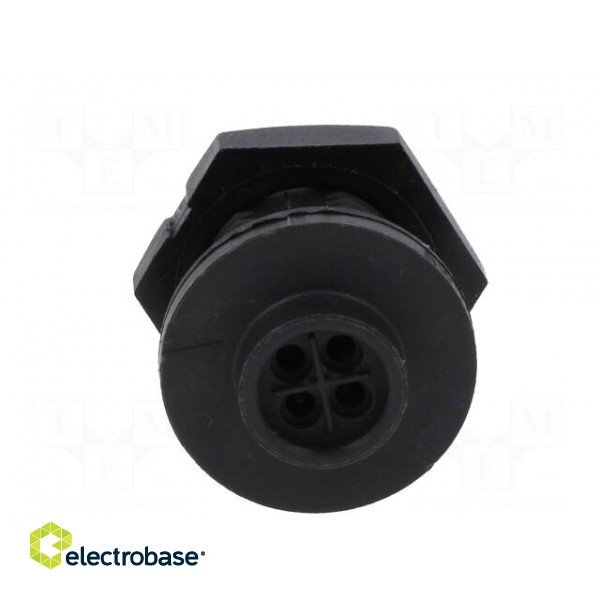 Connector: circular | Series: EN2 | socket | male | soldering | PIN: 4 | 5A paveikslėlis 5