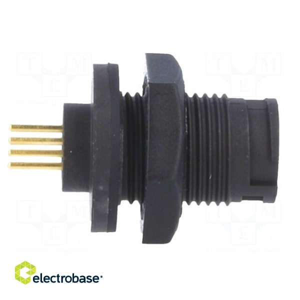 Connector: circular | Series: EN2 | socket | male | THT | PIN: 4 | 5A | IP68 paveikslėlis 7