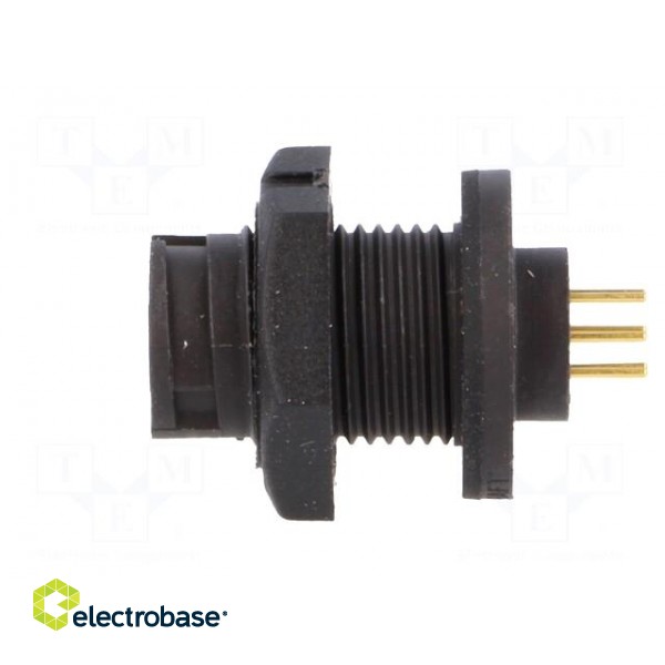 Connector: circular | Series: EN2 | socket | male | THT | PIN: 6 | 3A | IP68 фото 3
