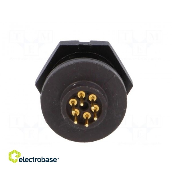 Connector: circular | Series: EN2 | socket | male | THT | PIN: 6 | 3A | IP68 фото 5