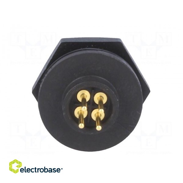 Connector: circular | Series: EN2 | socket | male | THT | PIN: 4 | 5A | IP68 paveikslėlis 5