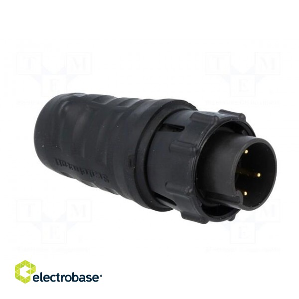 Connector: circular | EN3 | plug | male | soldering | for cable | PIN: 4 image 8