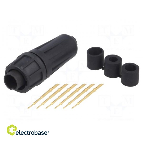 Connector: circular | Series: EN2 | plug | male | soldering | for cable фото 1