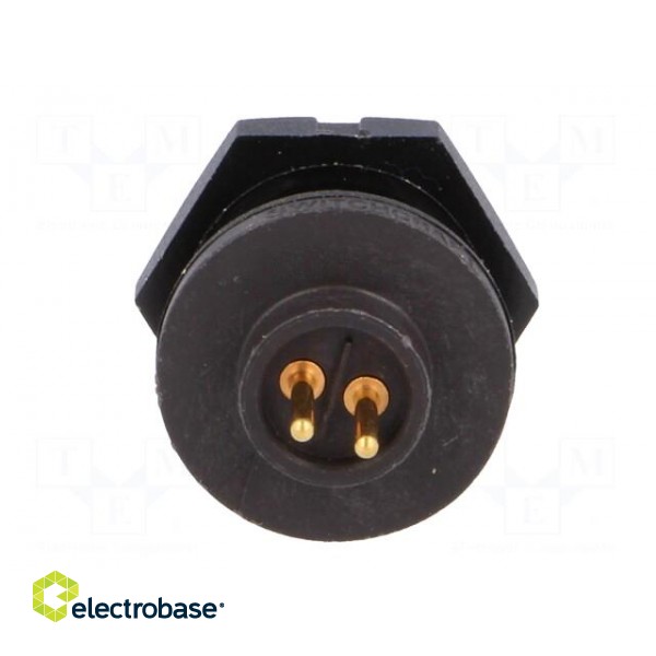 Connector: circular | Series: EN2 | socket | female | THT | PIN: 2 | 7A paveikslėlis 5