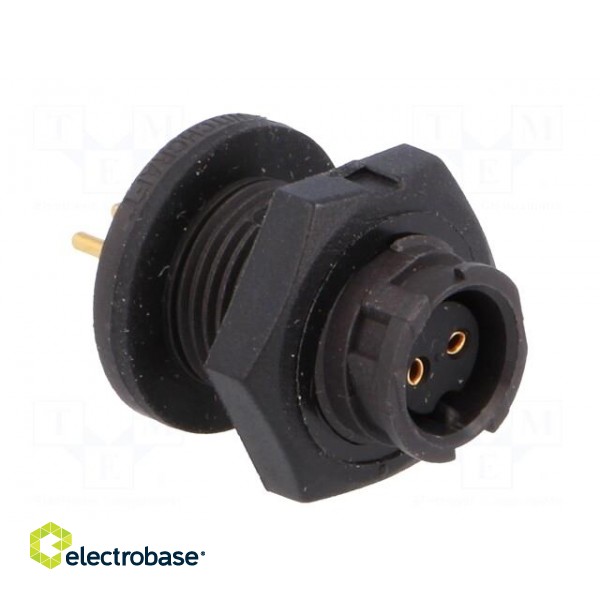 Connector: circular | EN2 | socket | female | THT | for panel mounting image 8