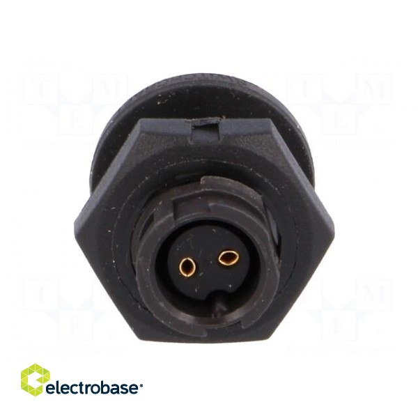 Connector: circular | Series: EN2 | socket | female | THT | PIN: 2 | 7A paveikslėlis 9