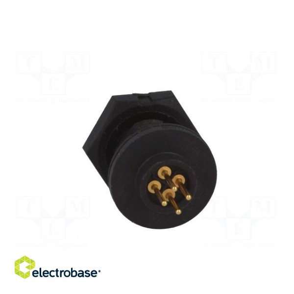 Connector: circular | EN2 | socket | female | THT | for panel mounting image 5